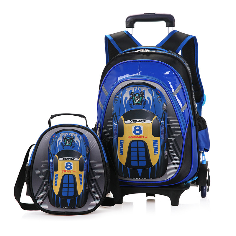 Boy Detachable Trolley Schoolbag to Reduces The Burden 8 Boy Detachable Trolley Schoolbag to Reduces The Burden - Image 8