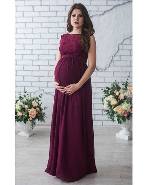 Sleeveless Lace Maternity Dress 3 Sleeveless Lace Maternity Dress - Image 3