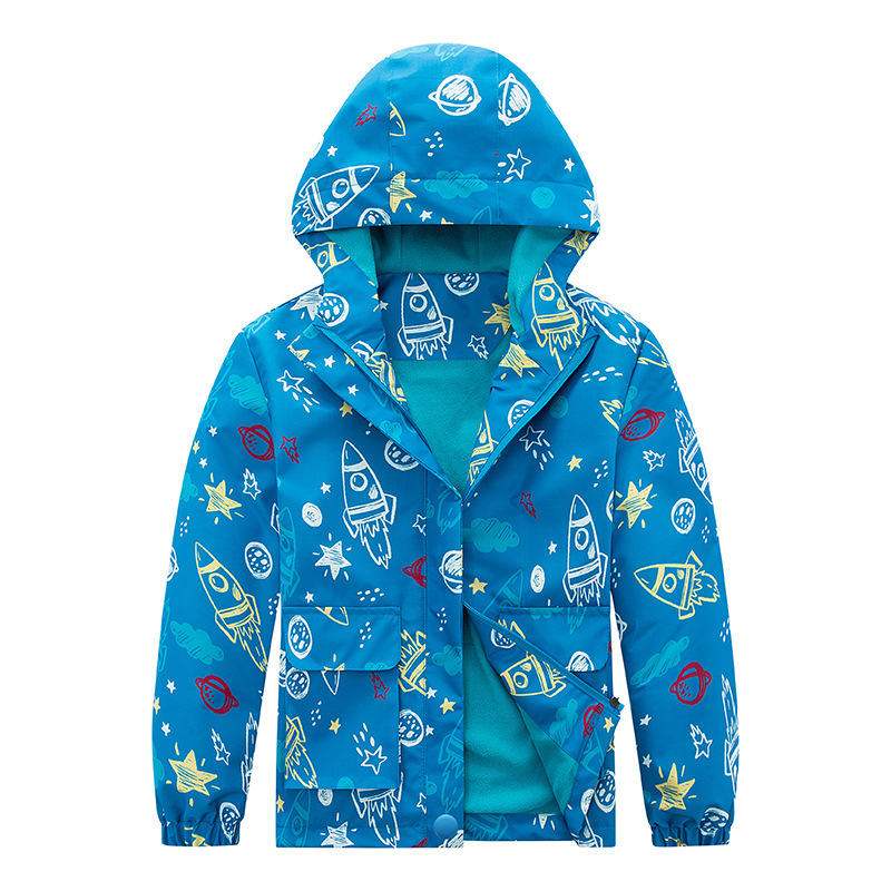 Kids' Windproof Waterproof Jacket Fleece-lined Camouflage 7 Kids' Windproof Waterproof Jacket Fleece-lined Camouflage - Image 7