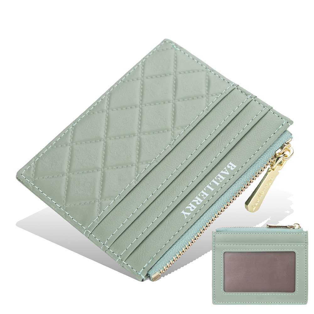 Women's Drivers License Card Holder Slim Zippered ID Case 3 Women's Drivers License Card Holder Slim Zippered ID Case - Image 3