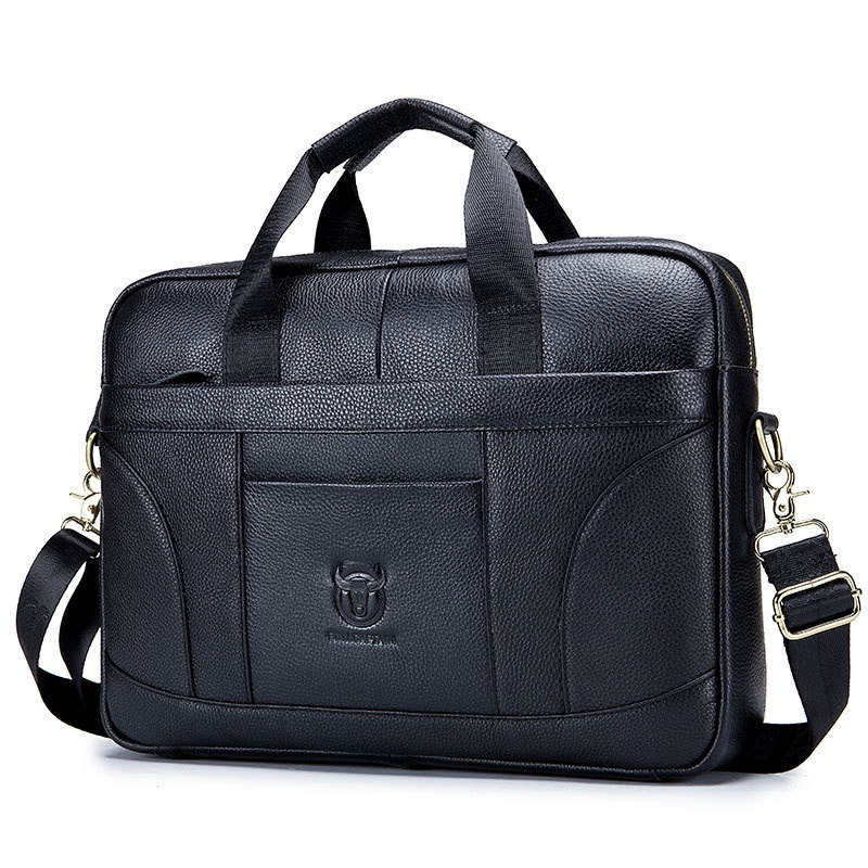 Full-grain Leather Large-capacity Men's Briefcase 7 Full-grain Leather Large-capacity Men's Briefcase - Image 7