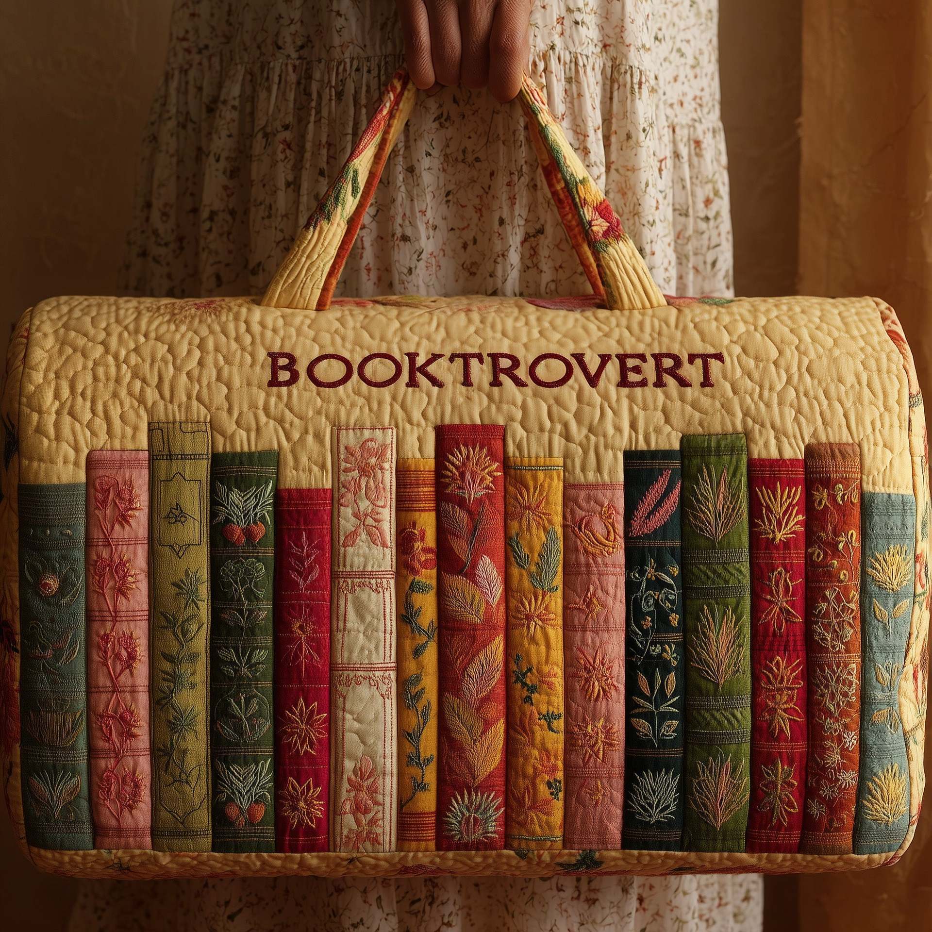 Bookwind Series Short-Distance Handheld Quilted Embroidery Travel Bag Multi-Functional 2 Bookwind Series Short-Distance Handheld Quilted Embroidery Travel Bag Multi-Functional - Image 2