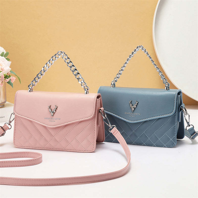 Quilted Mini Bag - Retro Style Casual Handbag 8 Quilted Mini Bag - Retro Style Casual Handbag - Image 8