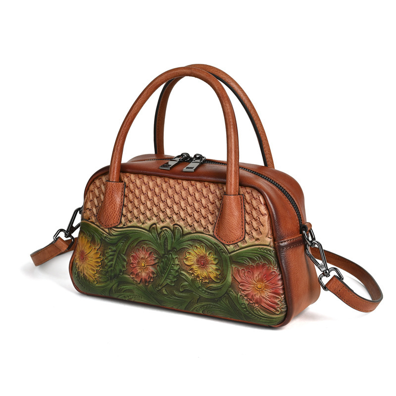 Retro Ethnic-style Leather Shoulder Bag For Women 8 Retro Ethnic-style Leather Shoulder Bag For Women - Image 8