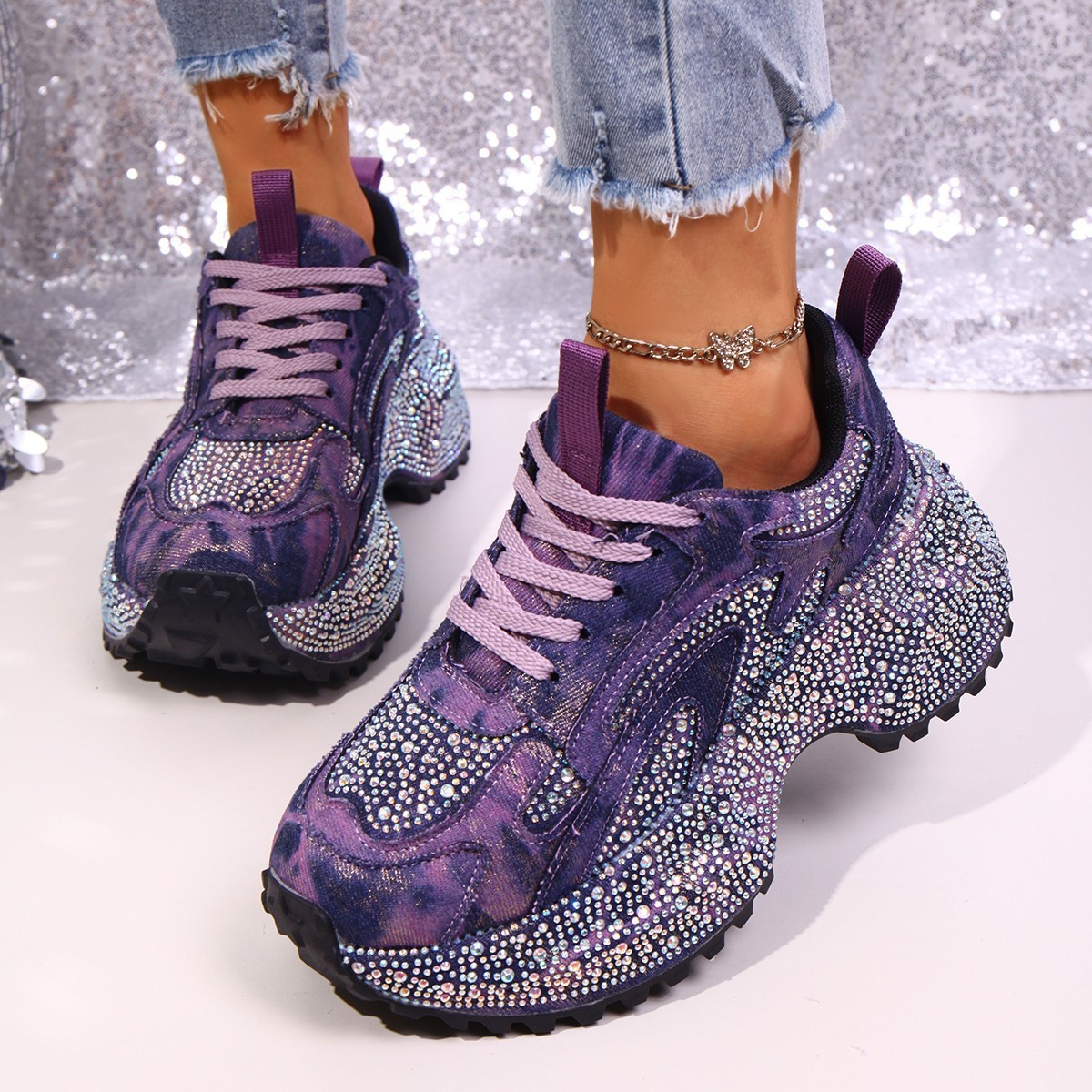 Womens Stylish Versatile Height-increasing Thick-soled Casual Sneakers 8 Womens Stylish Versatile Height-increasing Thick-soled Casual Sneakers - Image 8