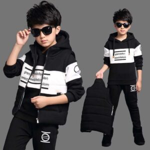 Boys Clothes Sport Suit 3 Pcs Set
