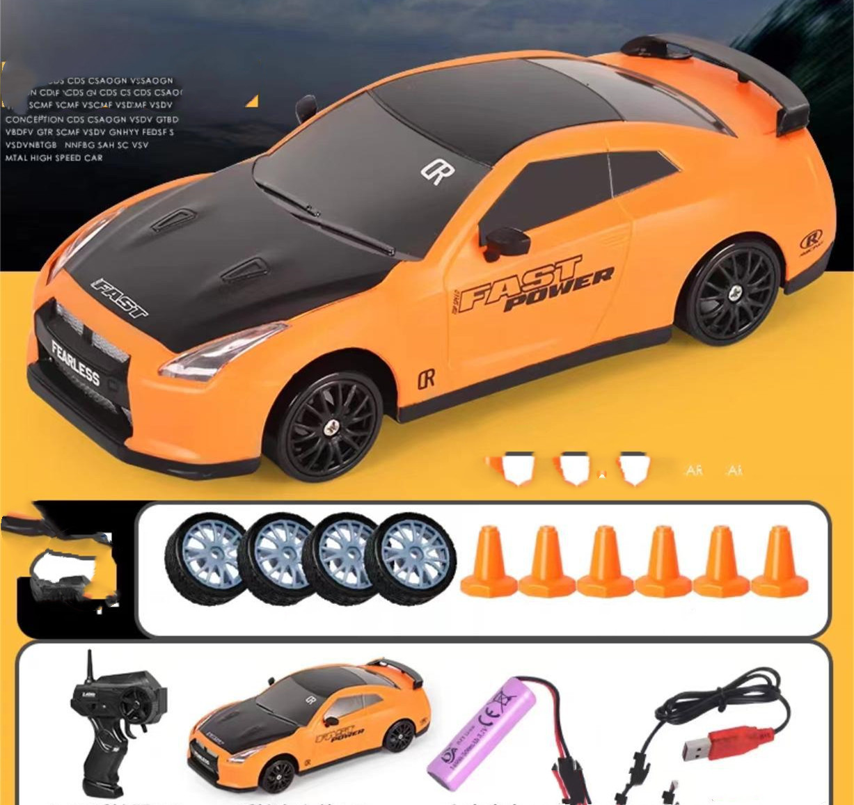 2.4G Drift RC 4WD Racing Car Toy 10 2.4G Drift RC 4WD Racing Car Toy - Image 10