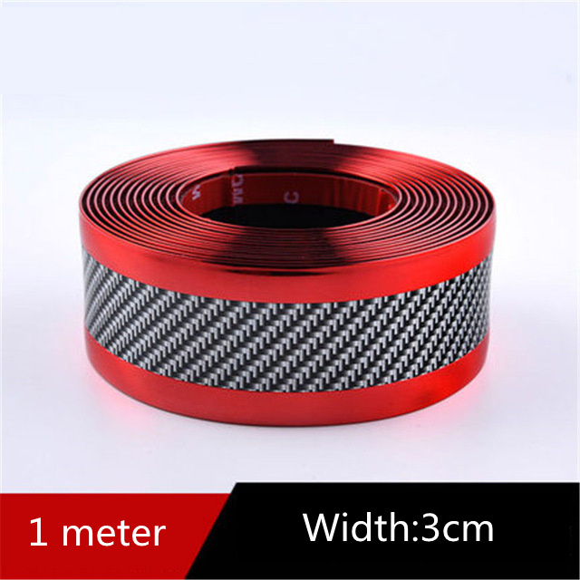 Car Carbon Fiber Pattern Door Protective Sticker 3 Car Carbon Fiber Pattern Door Protective Sticker - Image 3