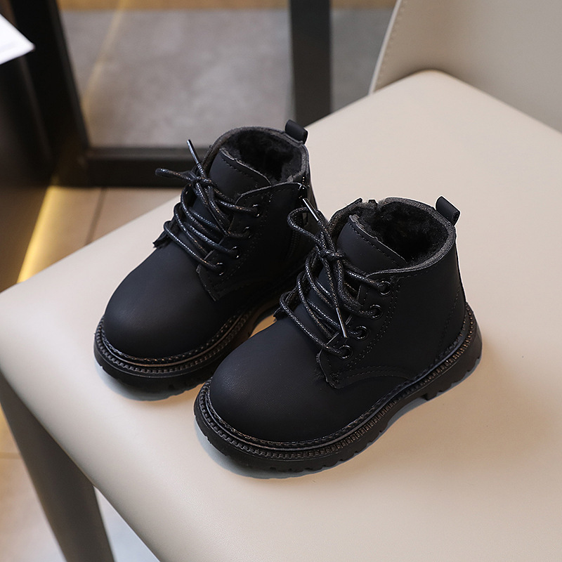 Cotton Boys' Boots Side Zipper 3 Cotton Boys' Boots Side Zipper - Image 3
