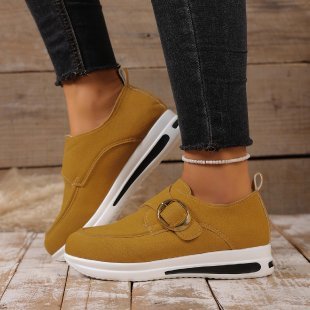 Solid-color Front-laced Casual Slip-on Shoes 4 Solid-color Front-laced Casual Slip-on Shoes - Image 4