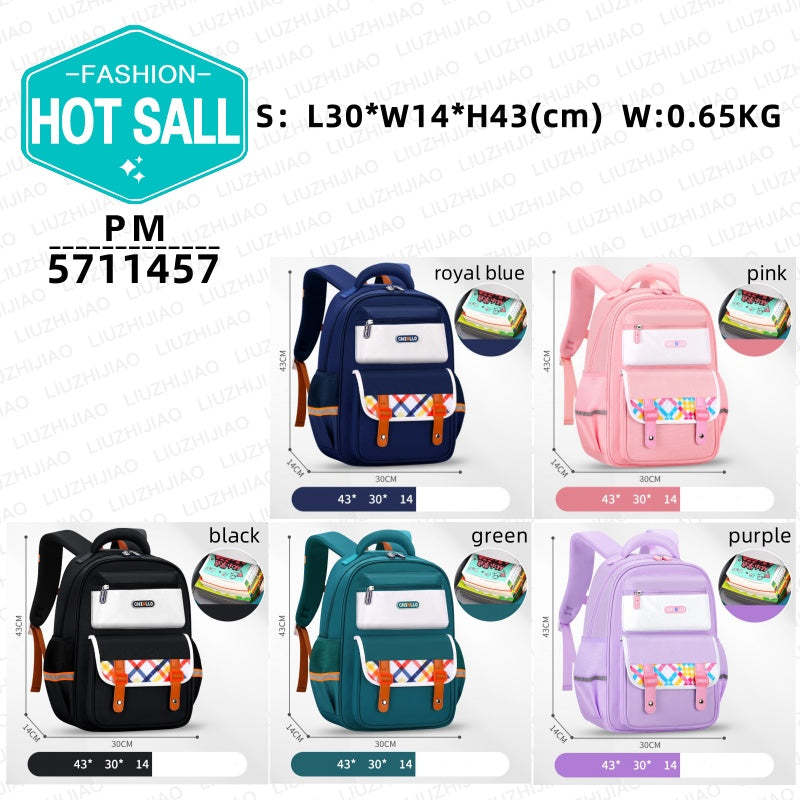 School bag for Students 1-6 Grade Large Capacity Ridge Protection Backpack 3 School bag for Students 1-6 Grade Large Capacity Ridge Protection Backpack - Image 3