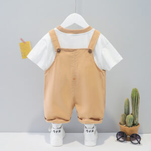 Children's Clothing Short-sleeved Overalls