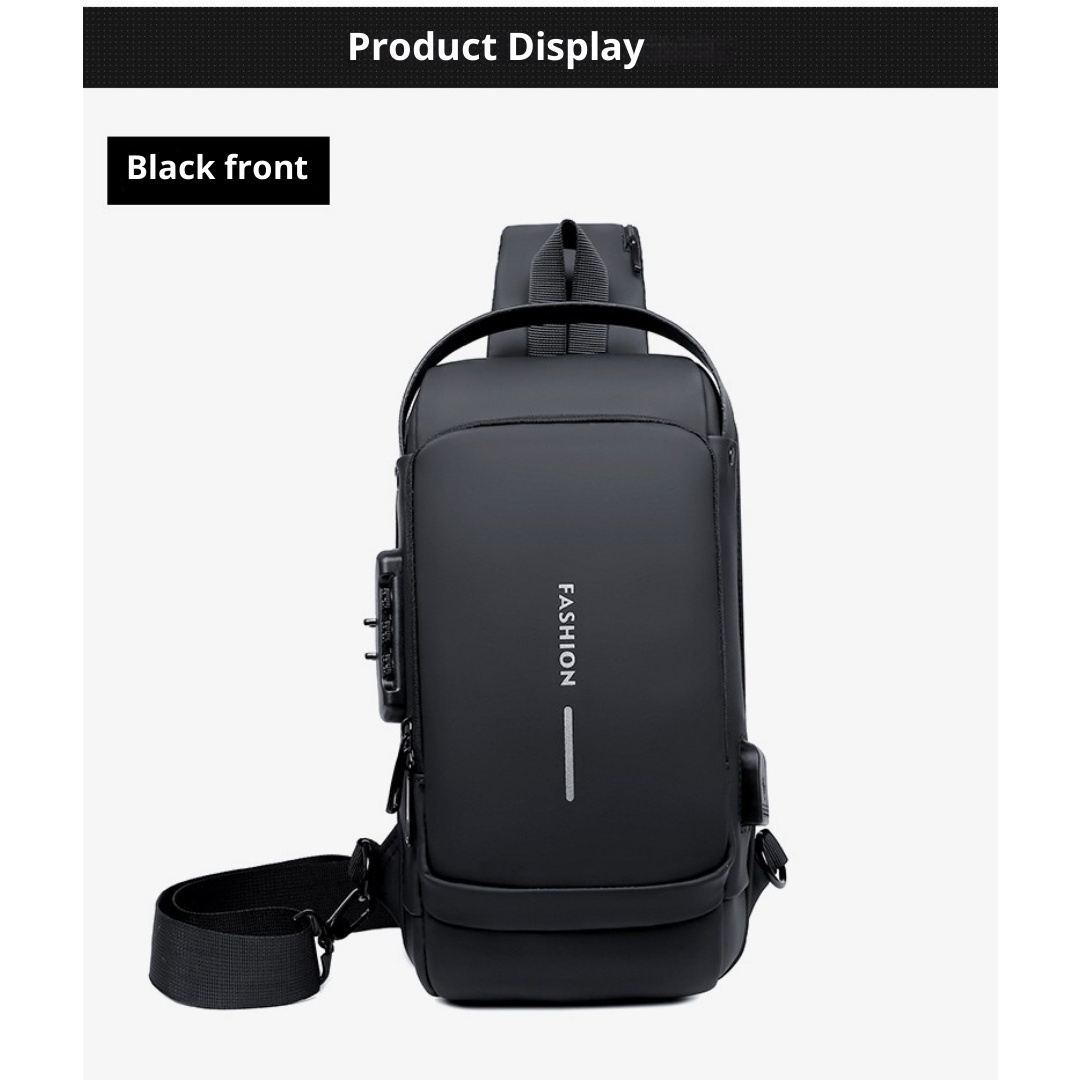 Men's Password-protected Security Backpack, shoulder Bag 5 Men's Password-protected Security Backpack, shoulder Bag - Image 5