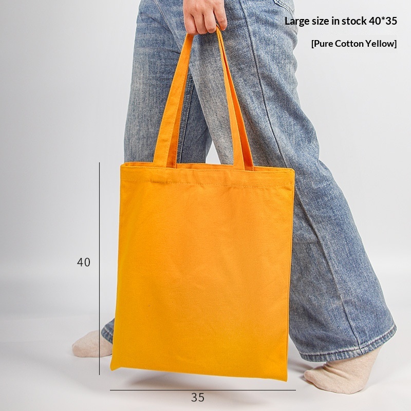 Pure Cotton Colored Portable Canvas Bag 2 Pure Cotton Colored Portable Canvas Bag - Image 2