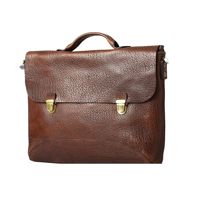Men's Genuine Leather Handmade Retro Handbag 1 Men's Genuine Leather Handmade Retro Handbag