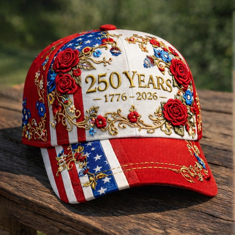 America's 250th Anniversary 3D Printed Cap 9 America's 250th Anniversary 3D Printed Cap - Image 9