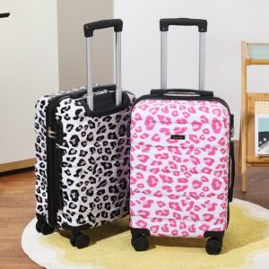 2-piece Luggage Set, 20 Inches, With Makeup Bag, 20 Inch Hard Shell Expandable Lightweight Luggage, 360 Degree Rotating Wheels