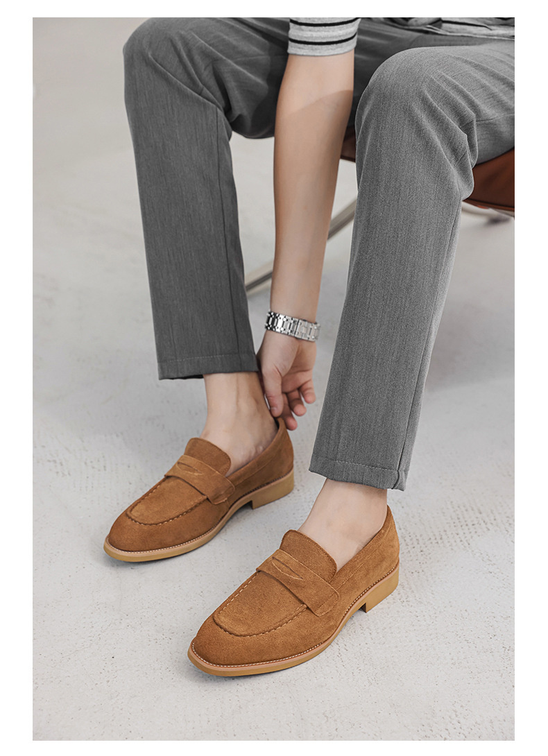 Formal Business-Casual Leather Men's Slip-On Loafers 2 Formal Business-Casual Leather Men's Slip-On Loafers - Image 2