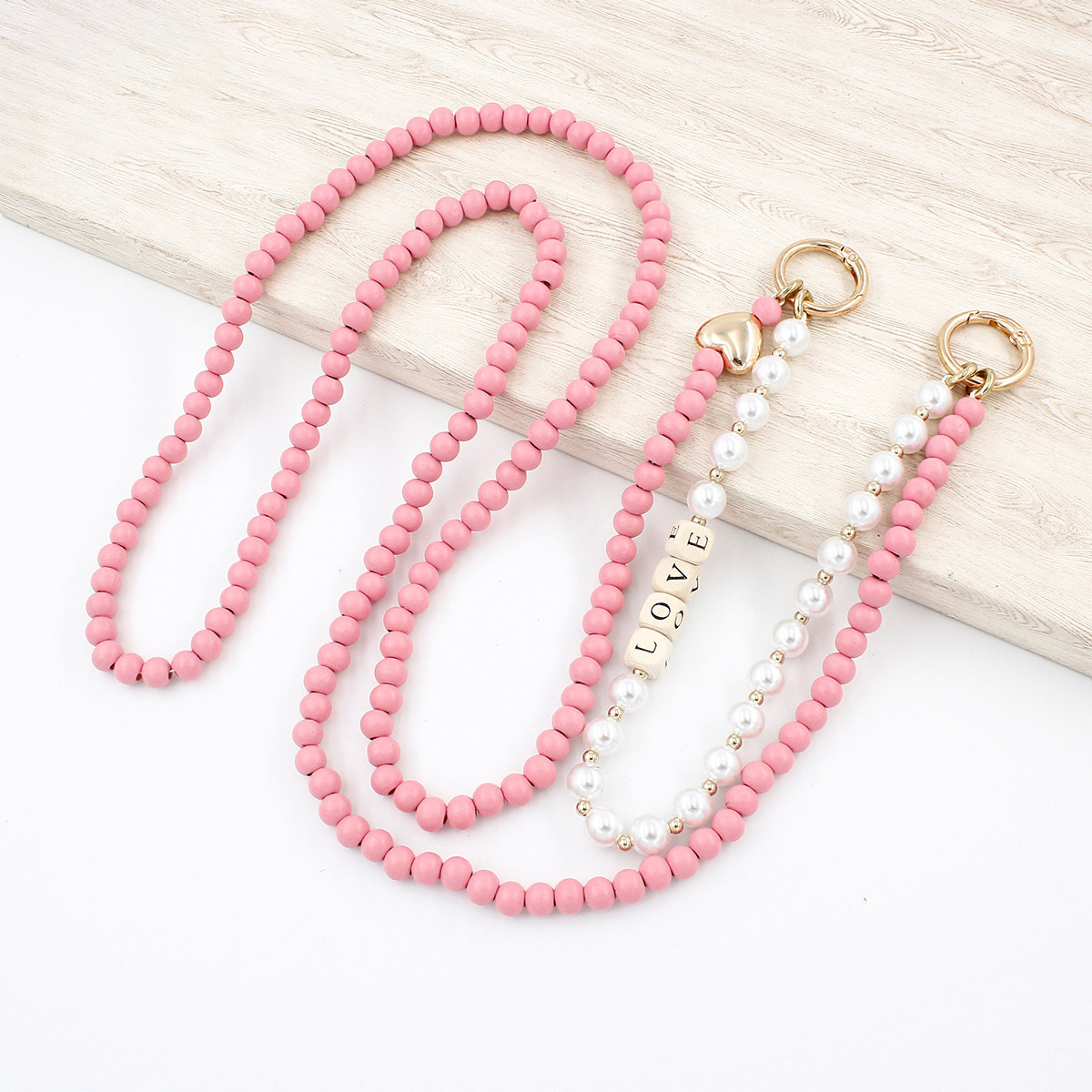 Wooden Bead Bag Chain Letter Double Layer 8 Wooden Bead Bag Chain Letter Double Layer - Image 8