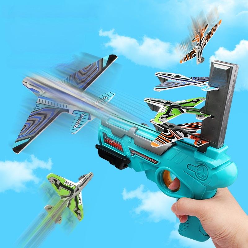 Kids Outdoor Hand Throwing Spin Glider Plane Launcher Toy 1 Kids Outdoor Hand Throwing Spin Glider Plane Launcher Toy