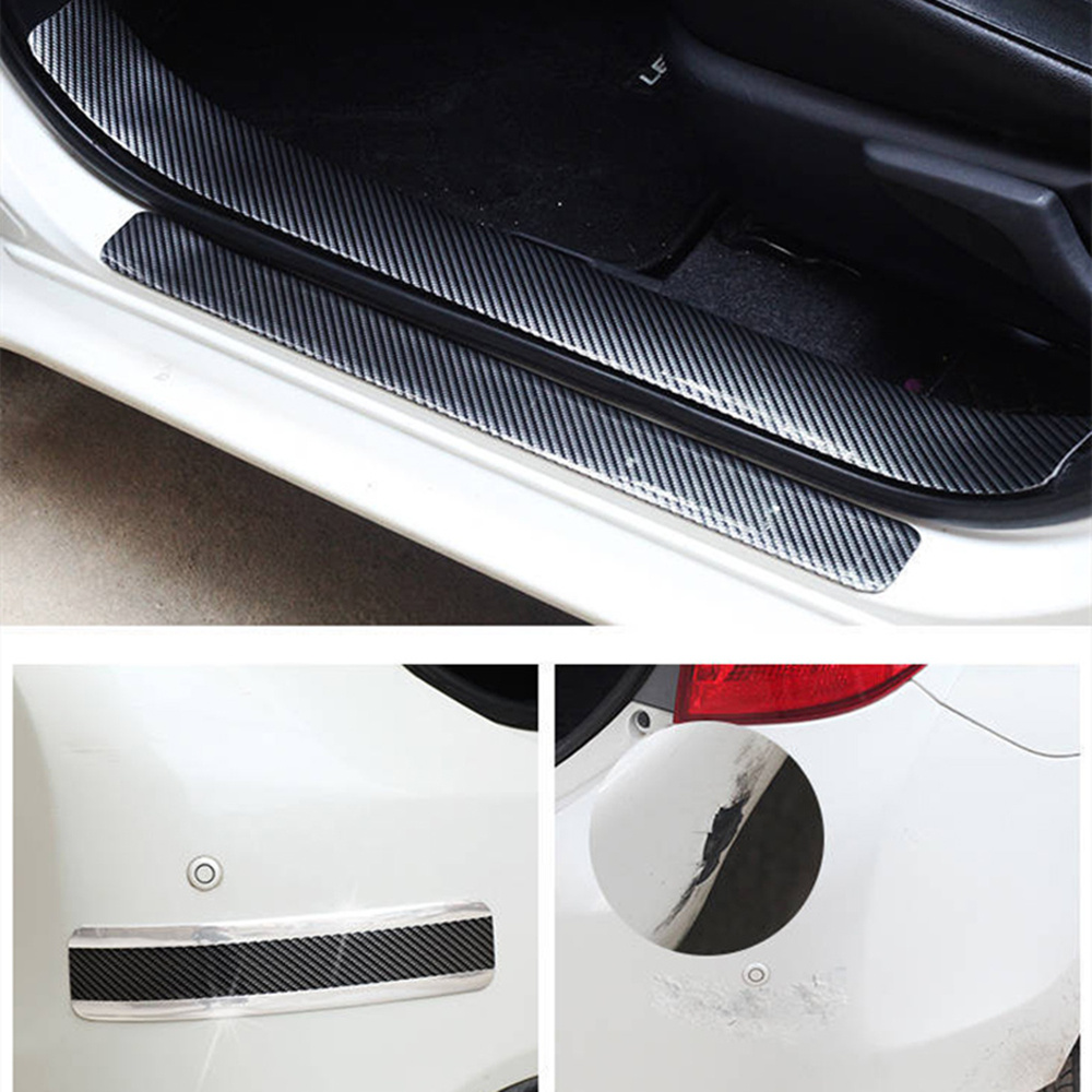 Car Carbon Fiber Pattern Door Protective Sticker 7 Car Carbon Fiber Pattern Door Protective Sticker - Image 7