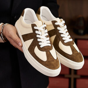 Retro Color Casual Flat Skateboard Shoes