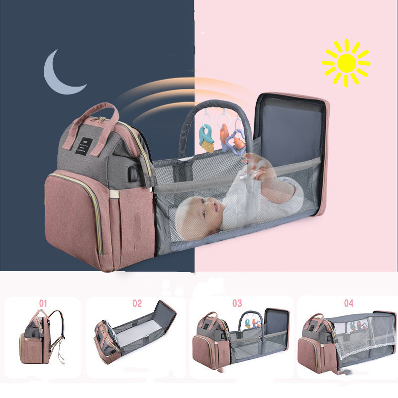 Baby Crib & Backpack Large Capacity with Insulated Bag 9 Baby Crib & Backpack Large Capacity with Insulated Bag - Image 9