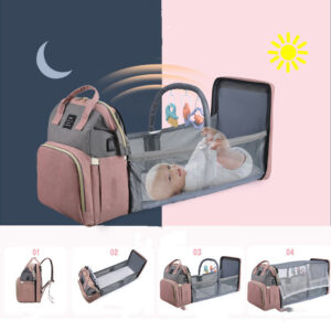 Baby Crib & Backpack Large Capacity with Insulated Bag