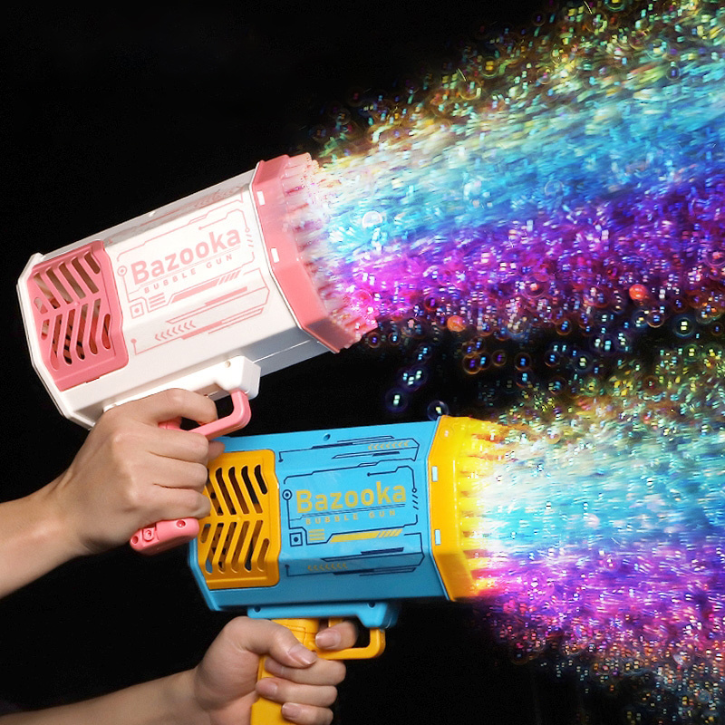 Bubble Gun Rocket Automatic Blower With Light Toys 5 Bubble Gun Rocket Automatic Blower With Light Toys - Image 5