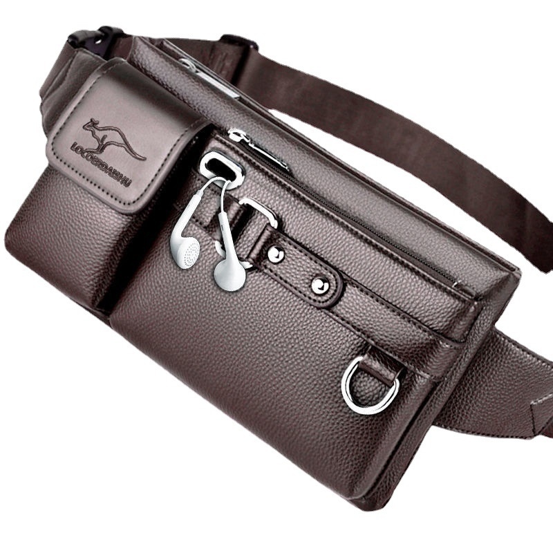 Men's Waist Bag Large-Capacity Multifunction Crossbody Bag 8 Men's Waist Bag Large-Capacity Multifunction Crossbody Bag - Image 8