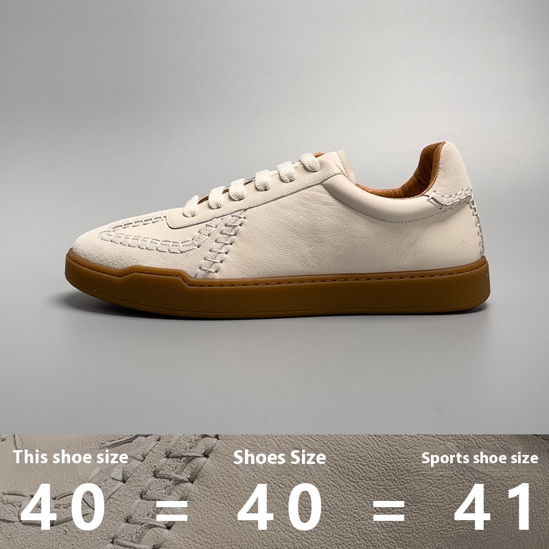 Baseball Low-cut Genuine Leather Sneakers 4 Baseball Low-cut Genuine Leather Sneakers - Image 4