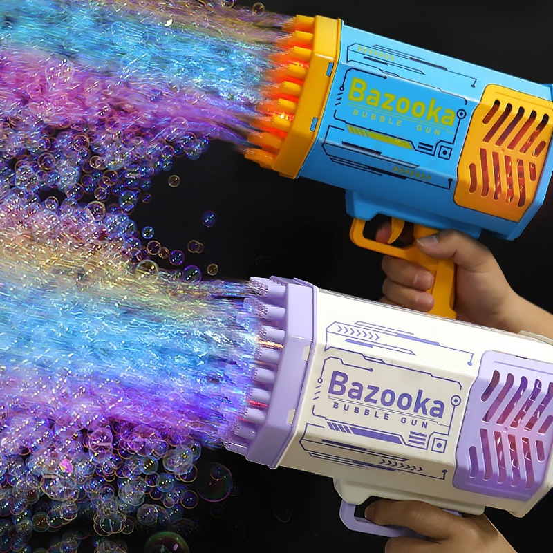 Bubble Gun Rocket Automatic Blower With Light Toys 1 Bubble Gun Rocket Automatic Blower With Light Toys