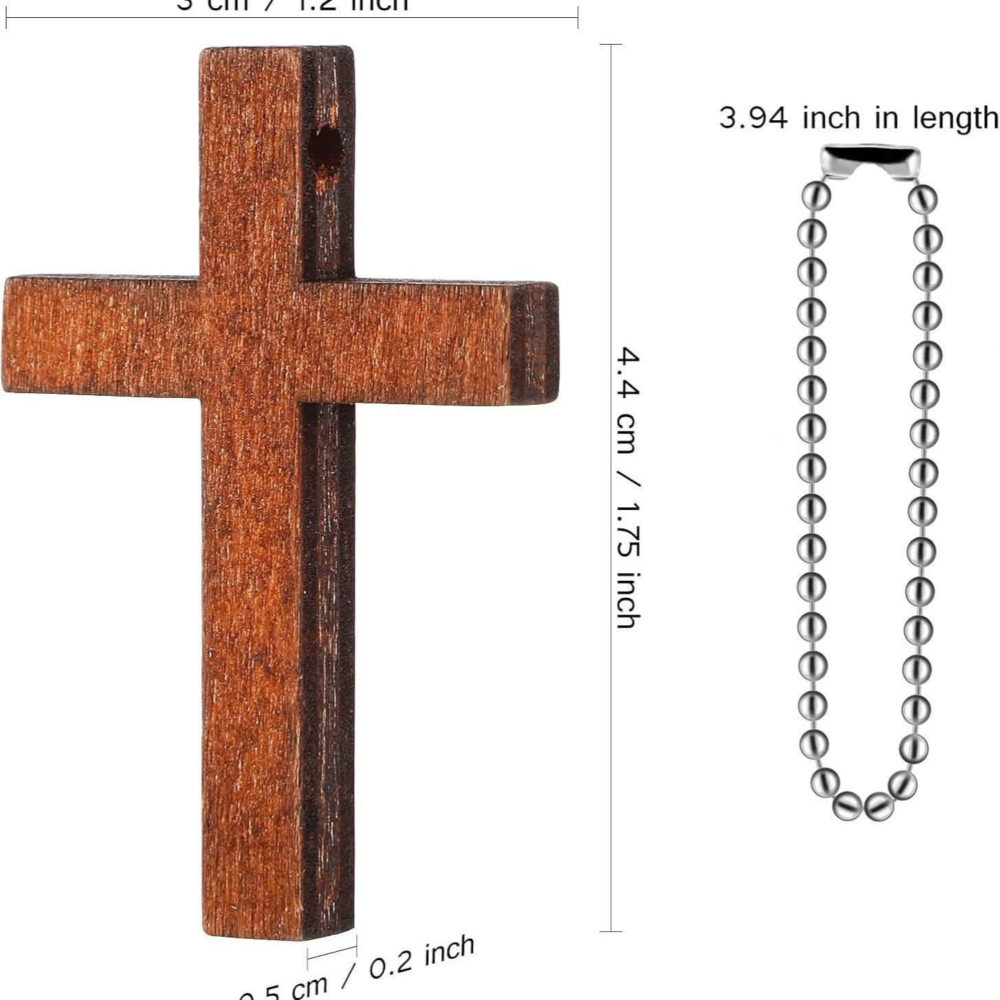 Wooden Craft Cross Pendant Ornament 4 Wooden Craft Cross Pendant Ornament - Image 4