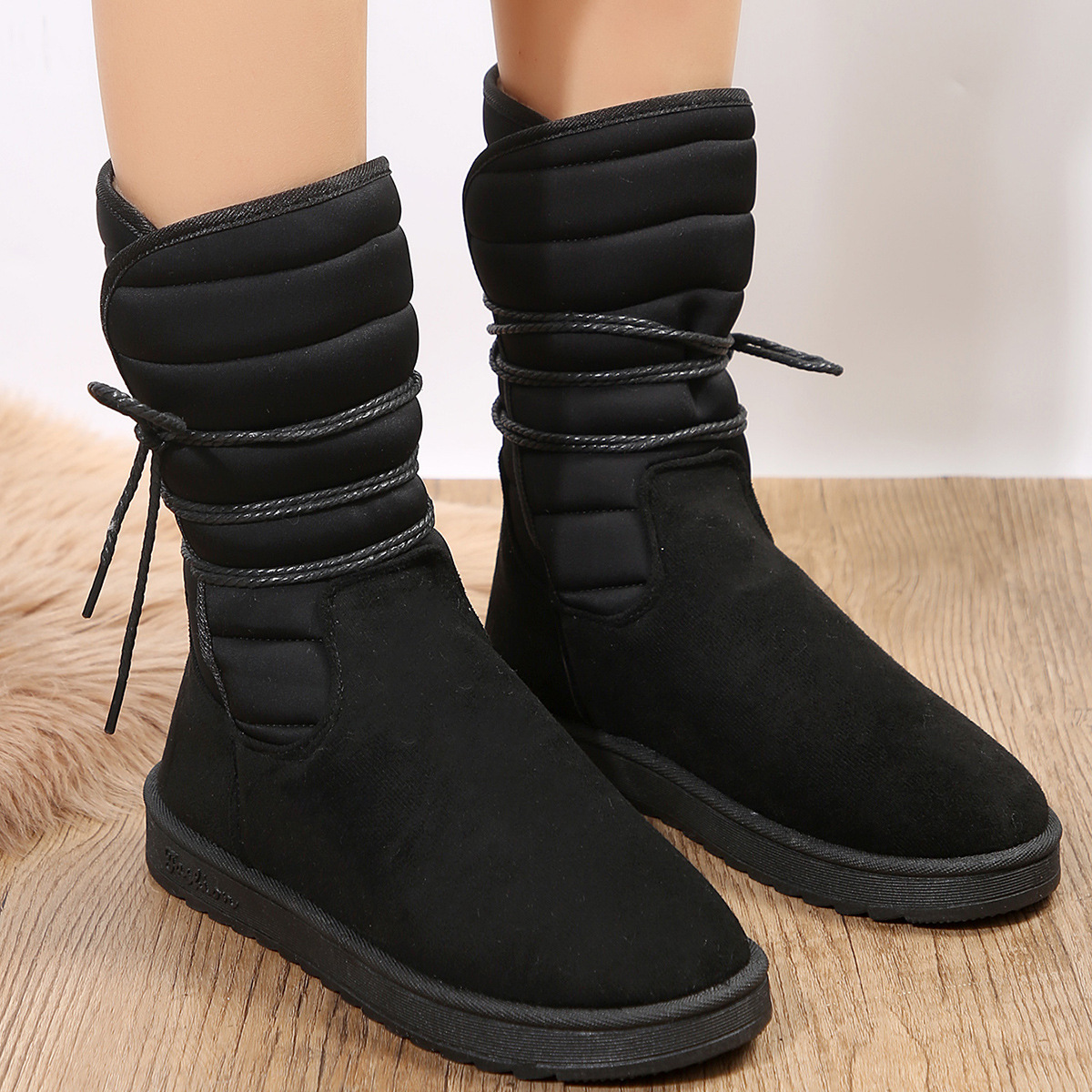 Mid-calf Women Cotton Boots 8 Mid-calf Women Cotton Boots - Image 8