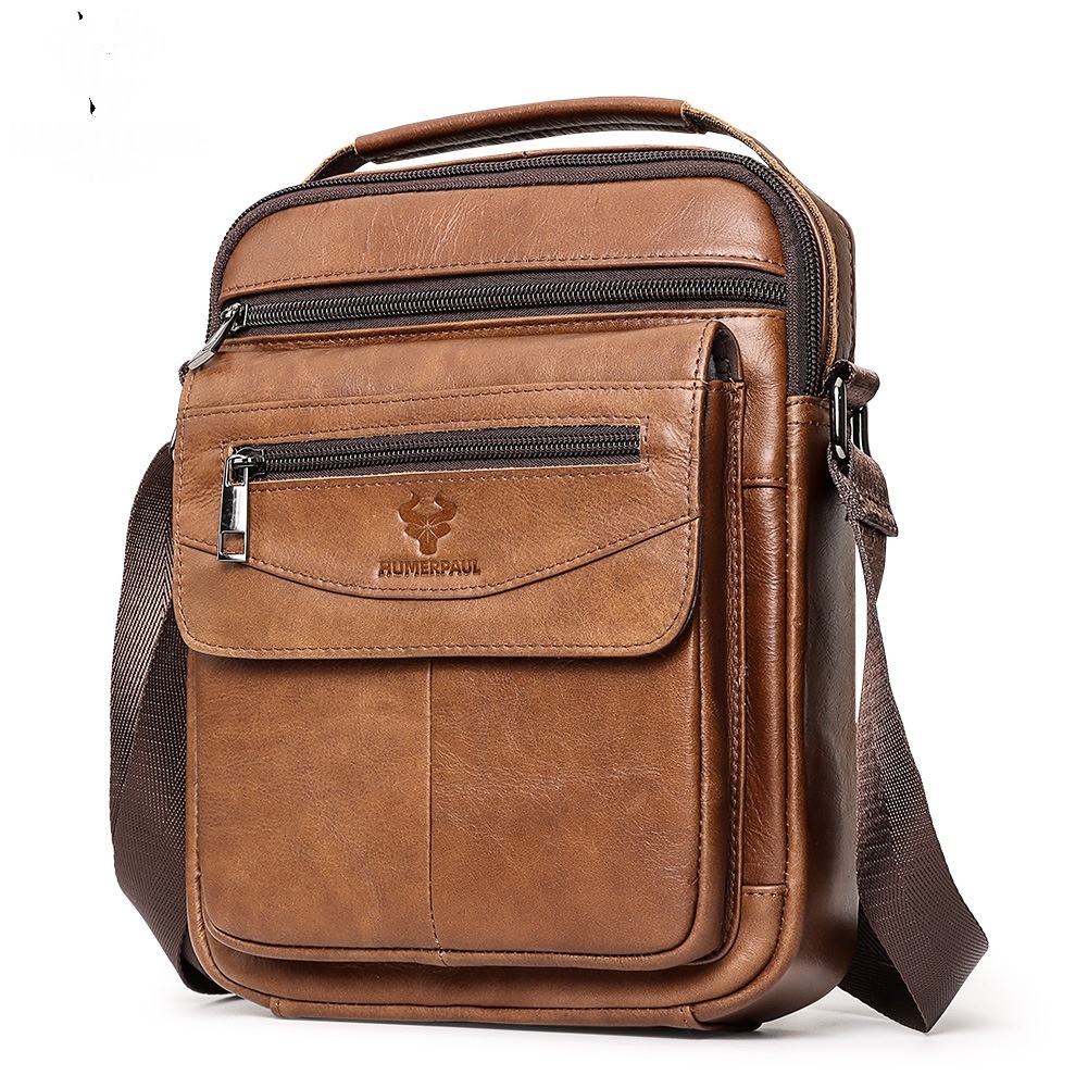 Casual Cross-border Men's Backpack Made From Full-grain Cowhide Leather 3 Casual Cross-border Men's Backpack Made From Full-grain Cowhide Leather - Image 3