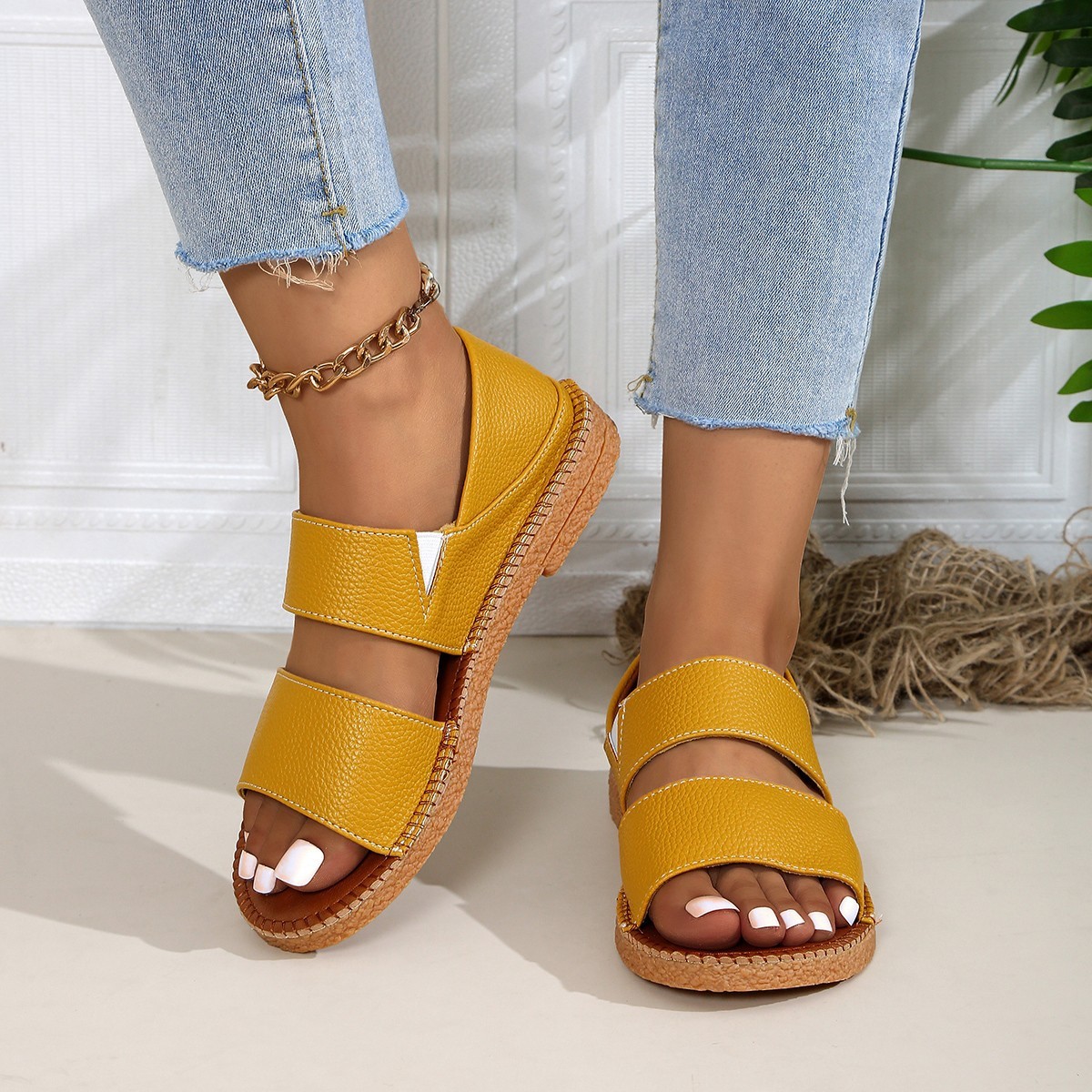 New Fairy-style Flat Soft Soled Sandals 8 New Fairy-style Flat Soft Soled Sandals - Image 8
