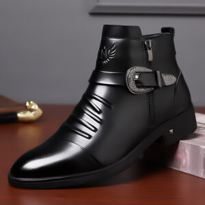 Men's Chelsea Leather Boots Business Formal
