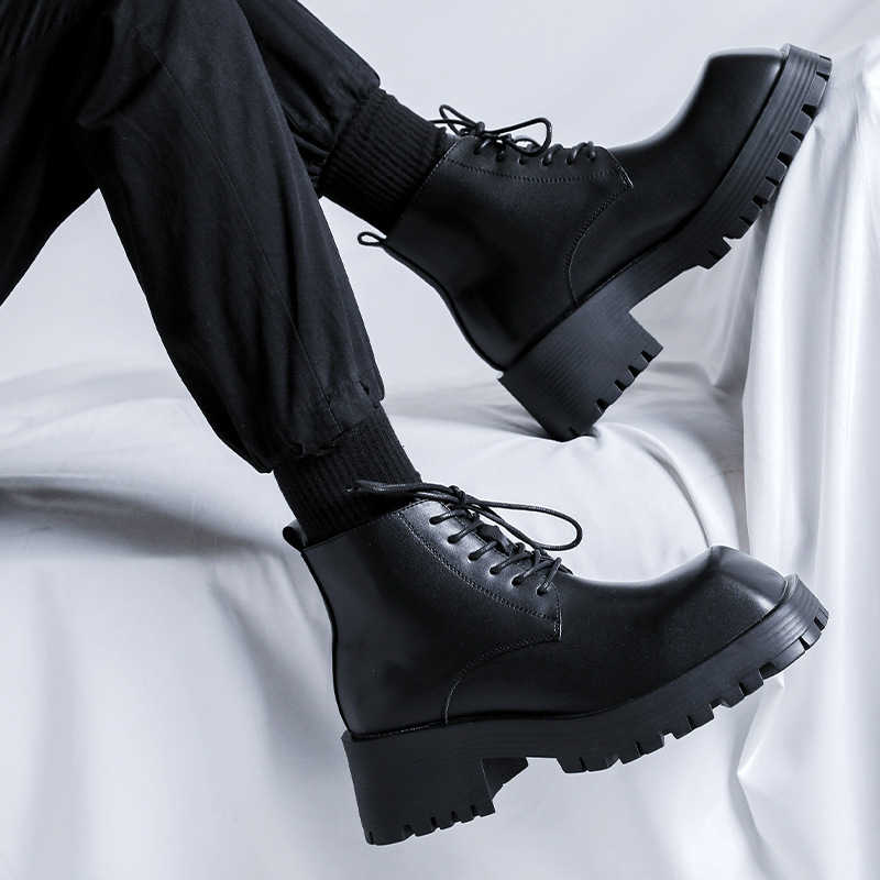 Men's Thick-Soled Formal Shoes Rhino-Horn Derby Style 3 Men's Thick-Soled Formal Shoes Rhino-Horn Derby Style - Image 3