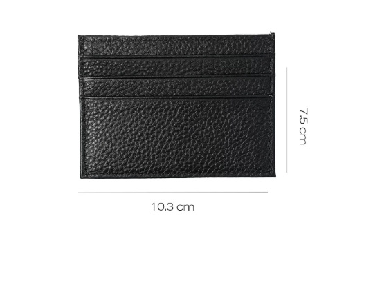 Simple, and Exquisite One-piece Card Holder Made Of Top-grain Cowhide. 4 Simple, and Exquisite One-piece Card Holder Made Of Top-grain Cowhide. - Image 4