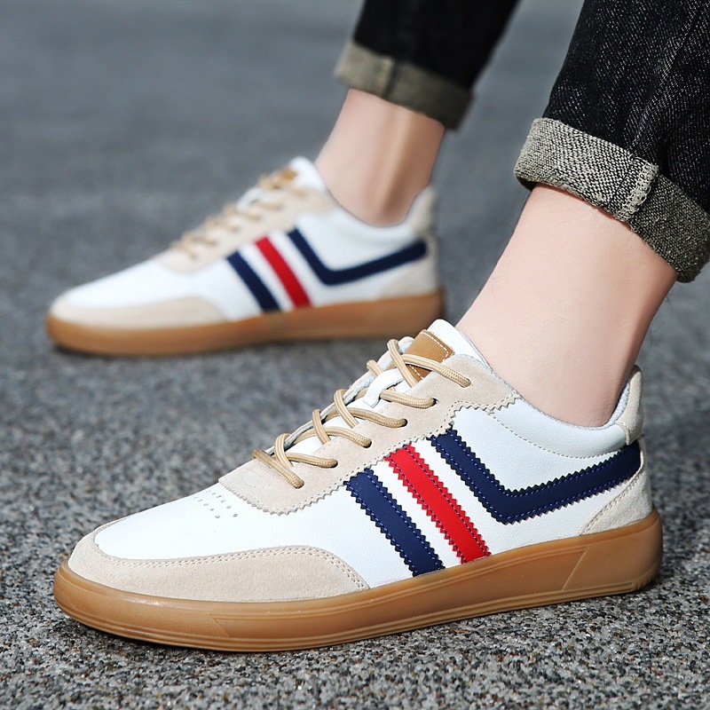 Men's Leather Sneakers With Built-In Height-Boosting Insoles And Tendon-Style Rubber Soles 5 Men's Leather Sneakers With Built-In Height-Boosting Insoles And Tendon-Style Rubber Soles - Image 5