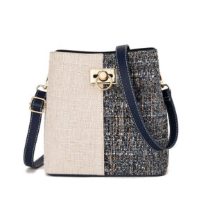 Texture Bucket Bag -Large Capacity Single Shoulder Diagonally Slant
