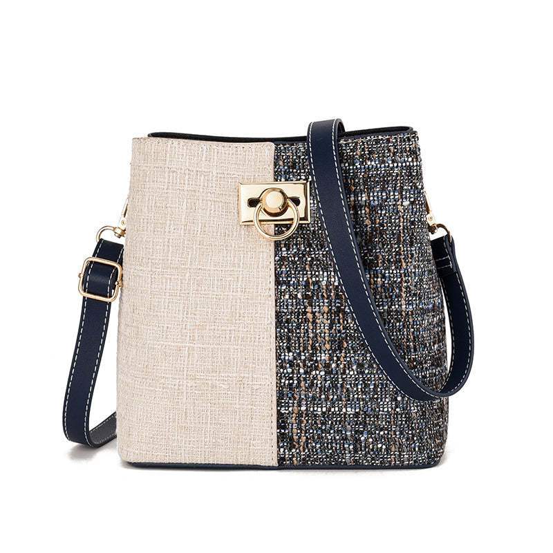 Texture Bucket Bag -Large Capacity Single Shoulder Diagonally Slant 1 Texture Bucket Bag -Large Capacity Single Shoulder Diagonally Slant