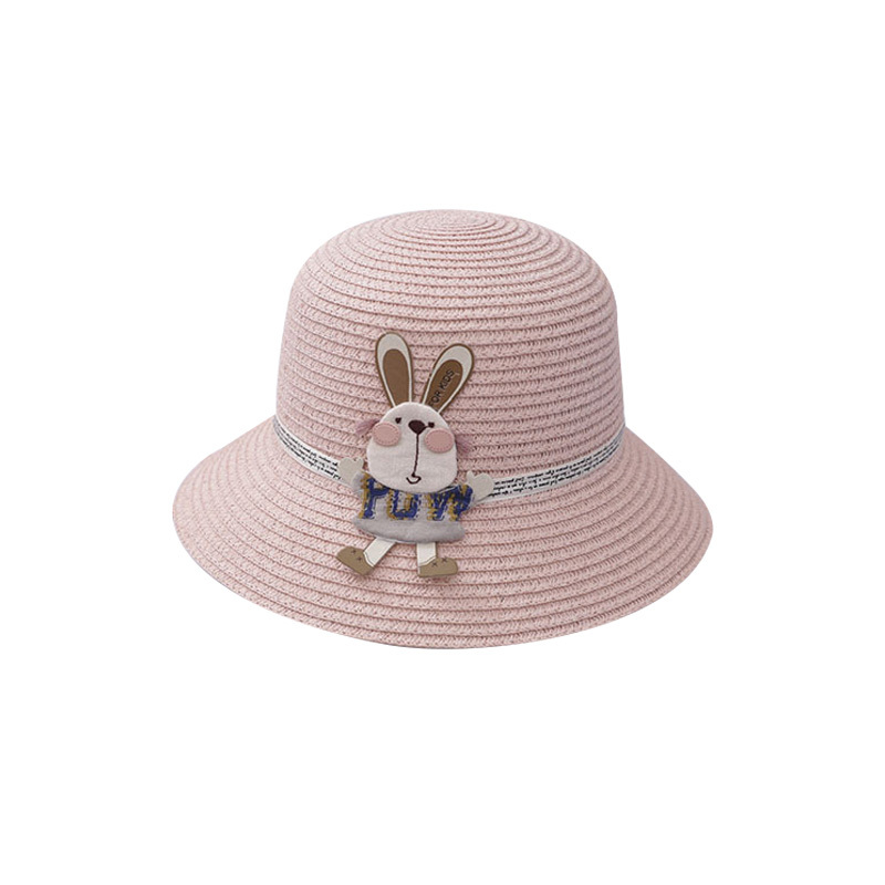 Cute Rabbit Decoration Bag Two-Piece Straw Hat 5 Cute Rabbit Decoration Bag Two-Piece Straw Hat - Image 5