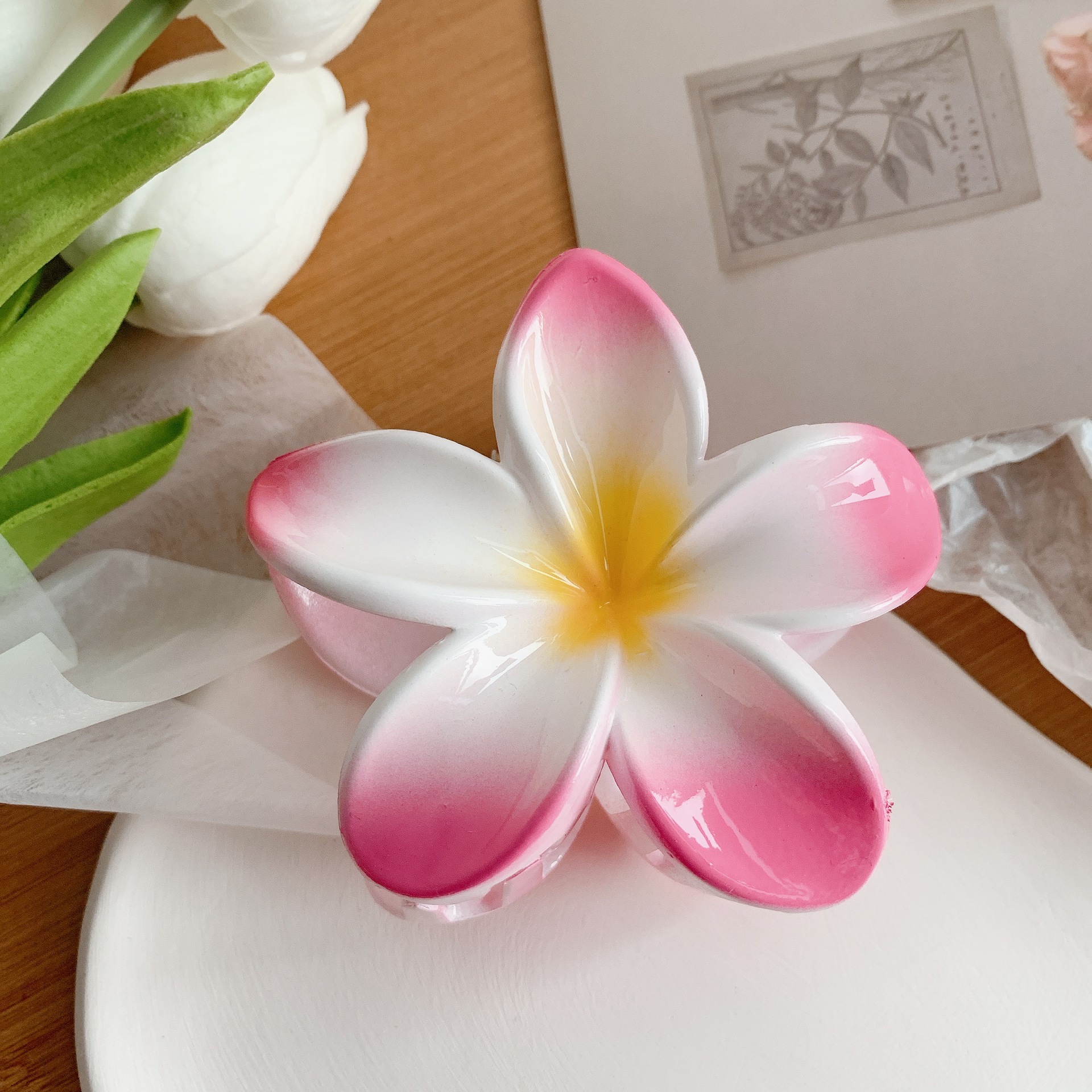 Muweordy Plumeria Hair Clips Flower Hair Clip 8 Muweordy Plumeria Hair Clips Flower Hair Clip - Image 8