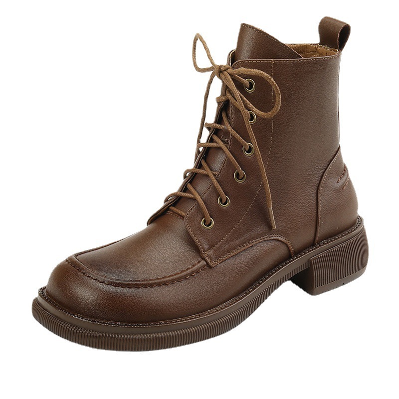 Shoes Big Toe Martin Lace-up Ankle Boots Single-layer Boots 3 Shoes Big Toe Martin Lace-up Ankle Boots Single-layer Boots - Image 3