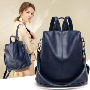 Large-Capacity Anti-Theft Bag Soft Leather Backpack