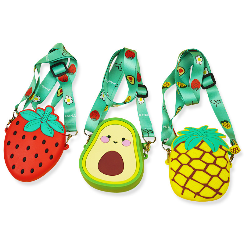 Silicone Avocado Crossbody Bag Coin Purse 7 Silicone Avocado Crossbody Bag Coin Purse - Image 7