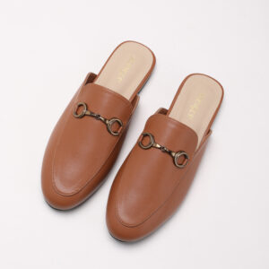 Flat Slip-on Loafers With Buckles and Closed Toe