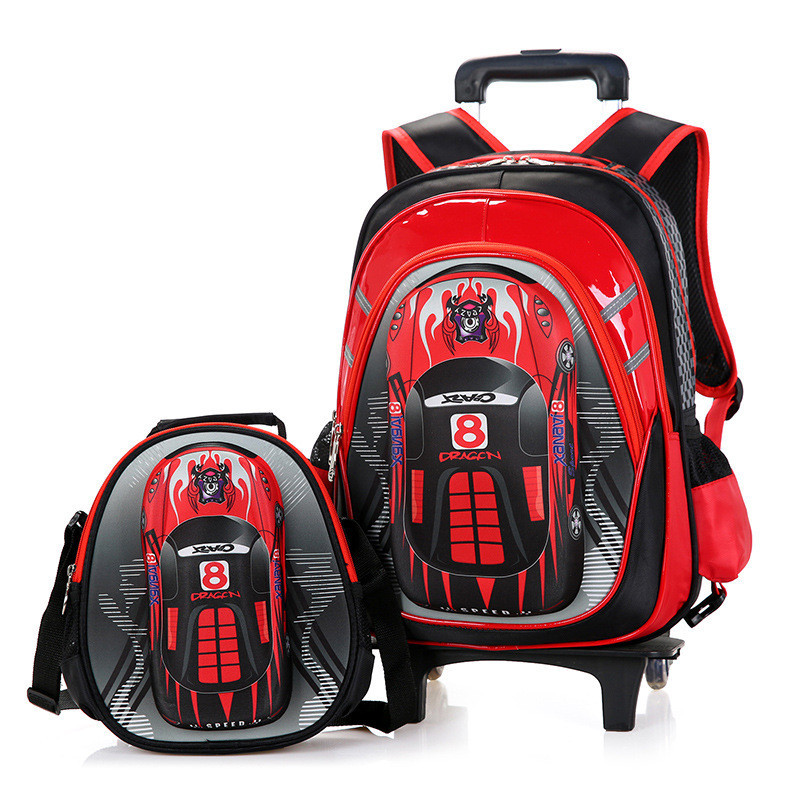 Boy Detachable Trolley Schoolbag to Reduces The Burden 7 Boy Detachable Trolley Schoolbag to Reduces The Burden - Image 7