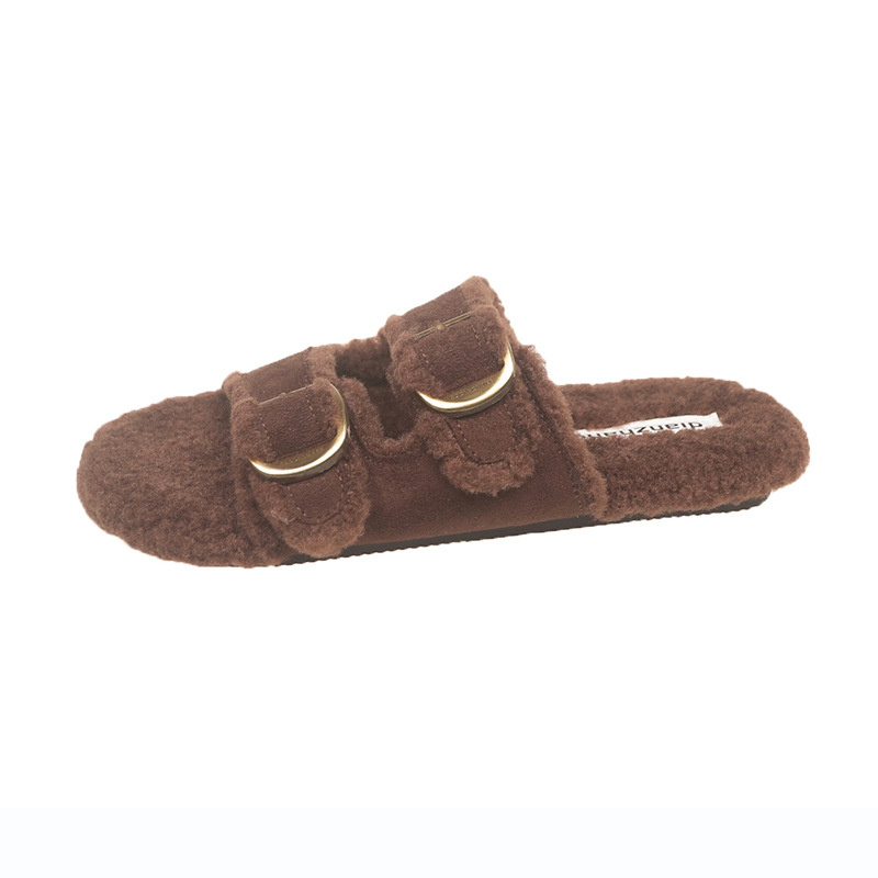 Flat Soled Lambswool Birkie Slippers For Women 9 Flat Soled Lambswool Birkie Slippers For Women - Image 9